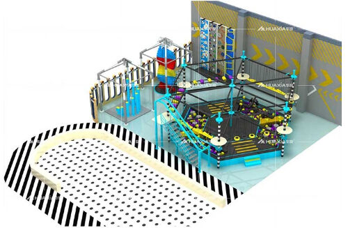 Exciting Indoor Ropes Course for Children and Adults