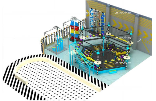 Exciting Indoor Ropes Course for Children and Adults